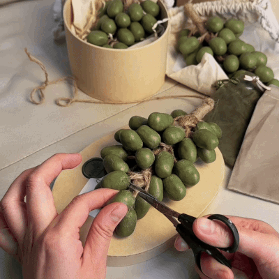 Organic Handmade Grape-Shaped Soap