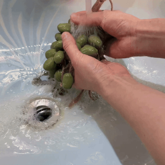 Organic Handmade Grape-Shaped Soap