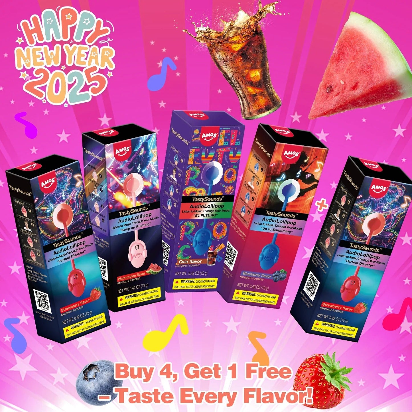Music Lollipop 4 Flavor-Mix
